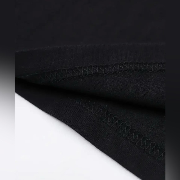 Black Short Sleeve Crew Neck Tee - Picture 3 of 7